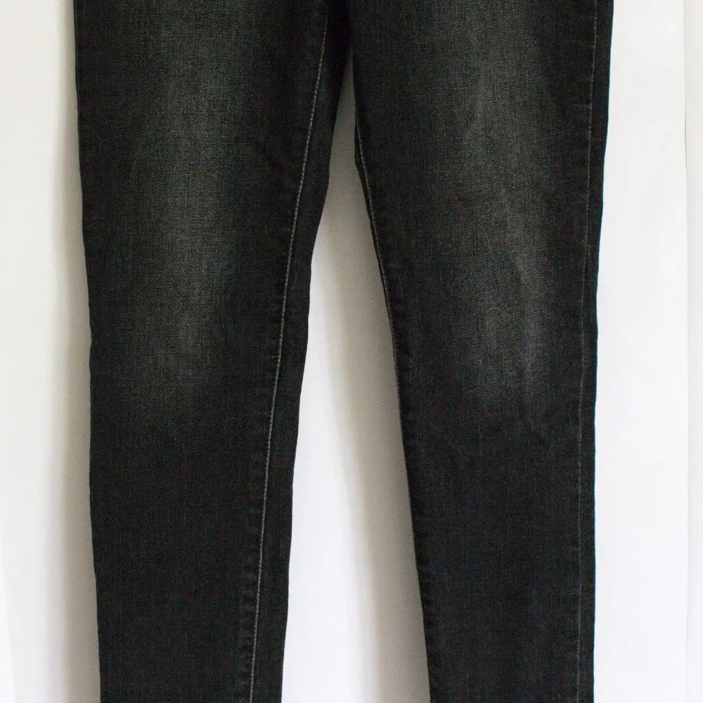 Levis 28x30 721 High Rise Skinny Black/Gray Jeans Dark Wash Soft Jeans - Picture 3 of 11